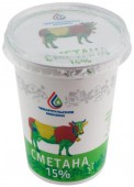 Сметана Чебаркульское молоко 15% 500 гр